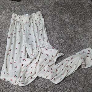 Cherry Print Women's Lounge Pants - Small